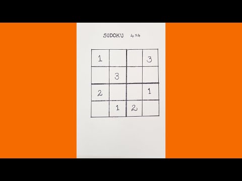 Sudoku  puzzle 4x4 in telugu