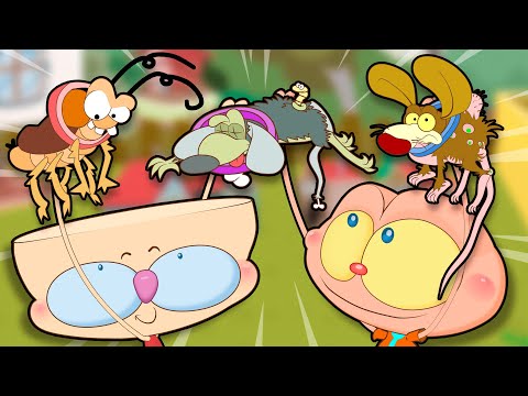 Capa de Mongo e Drongo com seus BICHOS DE ESTIMAÇÃO em DESENHO ANIMADO