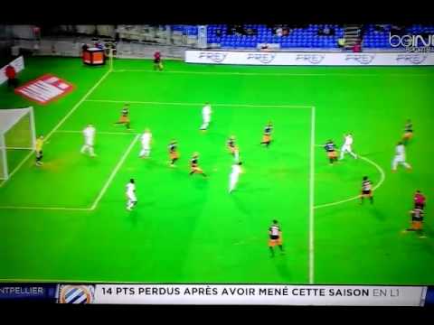 But de Yahia pour Caen contre Montpelier à la 9 eme journée de ligue 1
