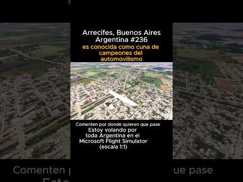 Arrecifes, Buenos Aires desde el Microsoft Flight Simulator #arrecifes #buenosaires #msfs #joaha45