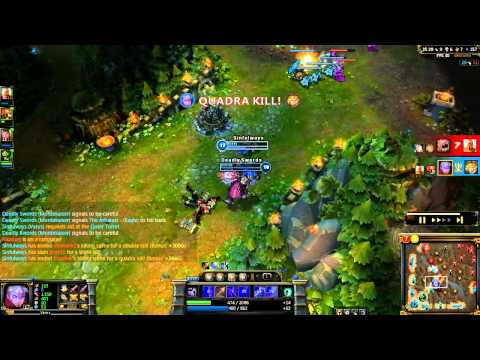 LoL Epic - Vayne and Varus Quadra Kill