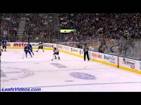 Bruins @ Maple Leafs - Mikhail Grabovski Scores From An Alley-oop Pass from Luke Schenn - 110103