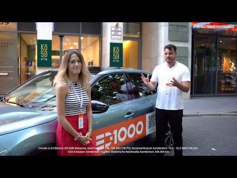 Mit dem Citroën ë-C4 Electric bei der ED1000