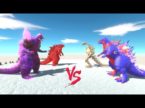 GODZILLA FIRE + SPACE GODZILLA JOKER VS GOJIRA CAPTAIN + GODZILLA SKELETON  - ARBS