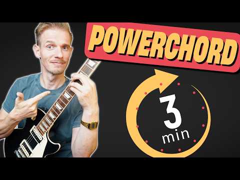 POWERCHORDS lernen in 3 MINUTEN für Anfänger | Rock Sound auf der E-Gitarre mit Powerakkorden