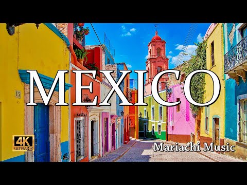 Mexico - Flying Over Mexico - Mariachi Music - Cancun, Tulum, San Juan Chamula, Pyramid