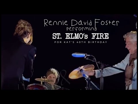 Rennie David Foster ‭(3) • Drumming St. Elmo's fire during Katharine McPhee's 40th Birthday Party