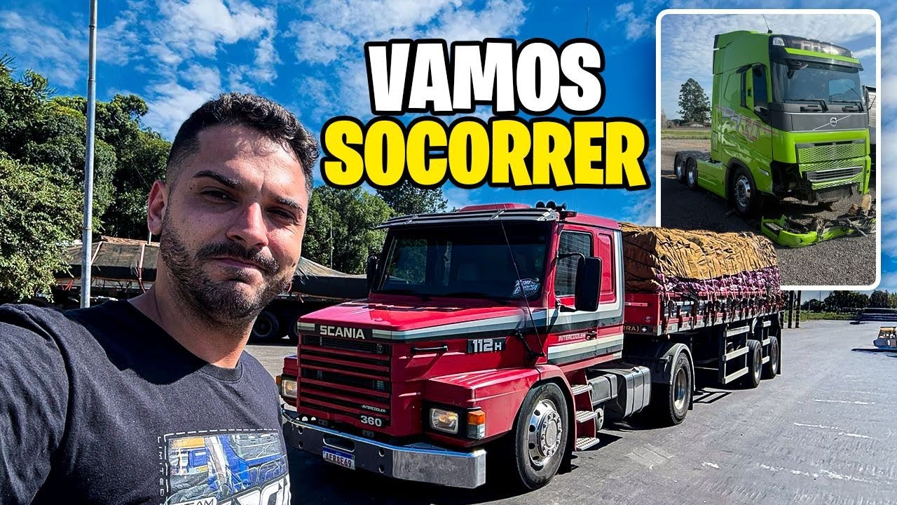 SAINDO AS PRESSAS PRA SOCORRER O VOLVO VERDE NO ACIDENTE 😭