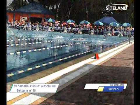 Serie 10 dei 50 Farfalla  Assoluti Maschi Master - 11 Memorial Andrea Bettiol