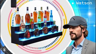 Garvee LED Lighted Liquor Bottle Shelf for Bar