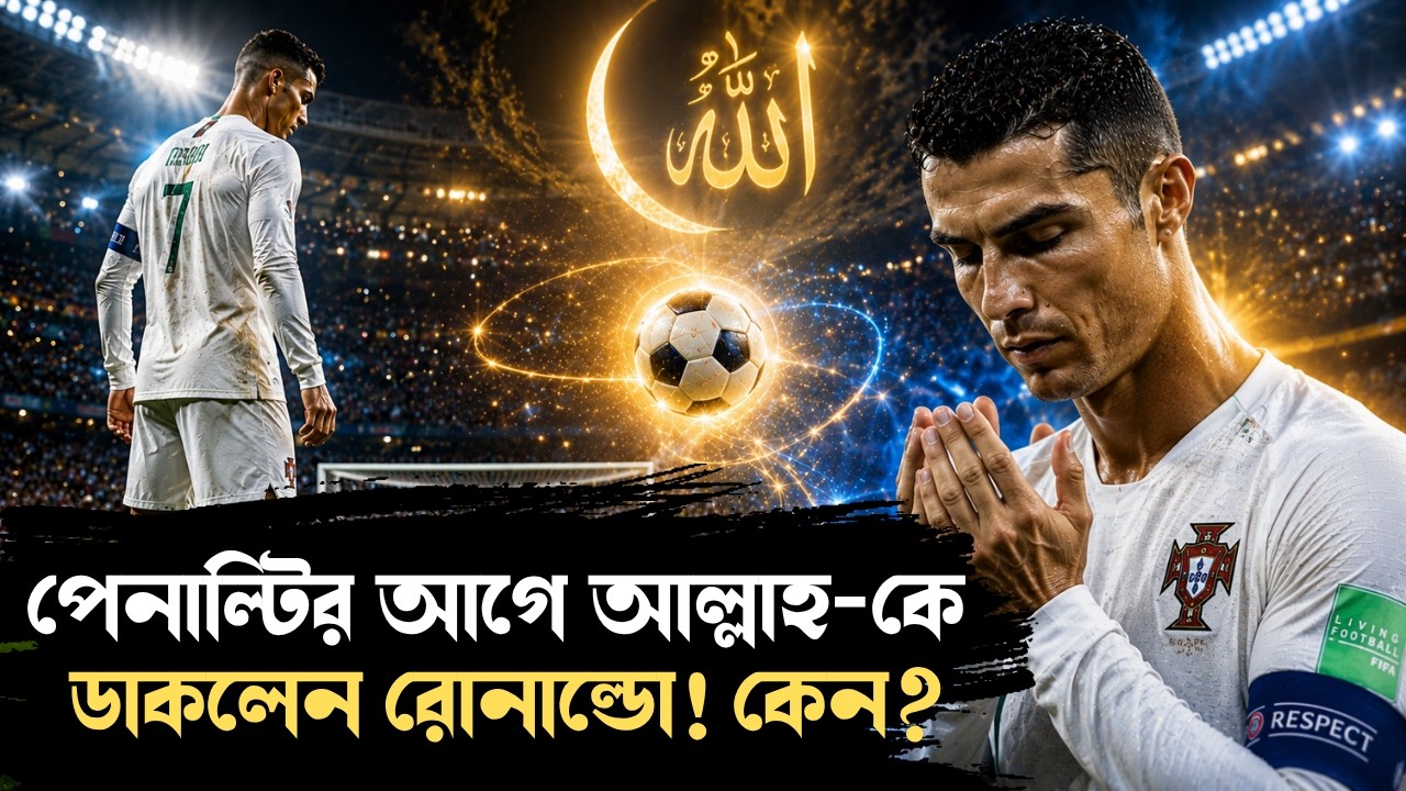 পেনাল্টির আগে দুবার আল্লাহ-কে ডাকলেন রোনাল্ডো! কেন? | Why Ronaldo Said Bismillah Before Penalty?