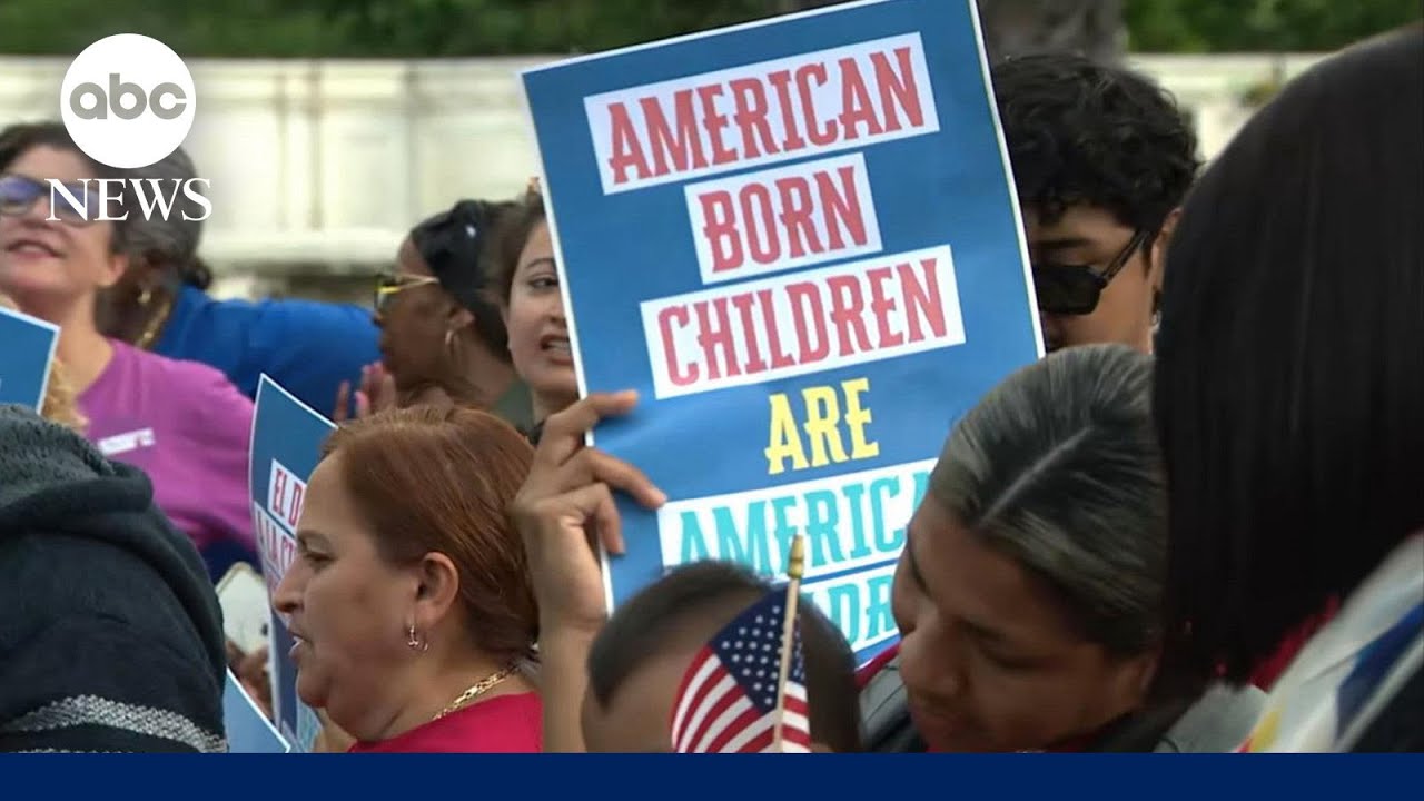 Justices hear arguments in birthright citizenship case