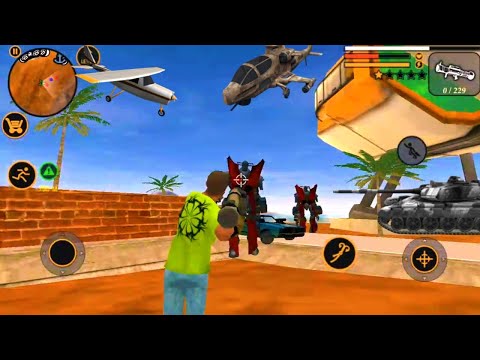 Vegas crime simulator | Vegas fighting on robot and police secret place | Best games on