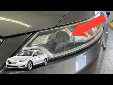 How To Replace Driver Headlight Bulb On A 2010-2019 Ford Taurus Halogen