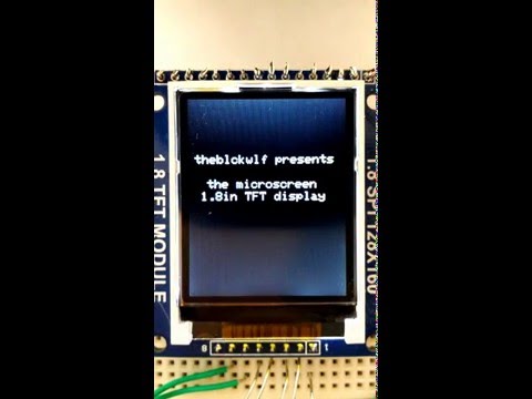 arduino 1.8 spi tft display quotation