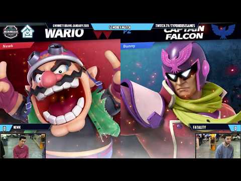 Gwinnett Brawl January 2020 - Newk(Wario) VS Fatality(Falcon)- $2 Money Match