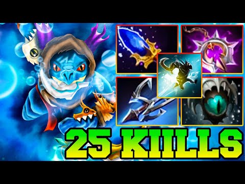 Slark Dota 2 Safelane Carry Meta With 25 Kills 7.33 Pro Gameplay Build Guide сларк дота 2