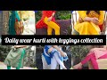 Kurti With Leggings Colour Combination Idea Daily Wear Kurti With Leggings Collection