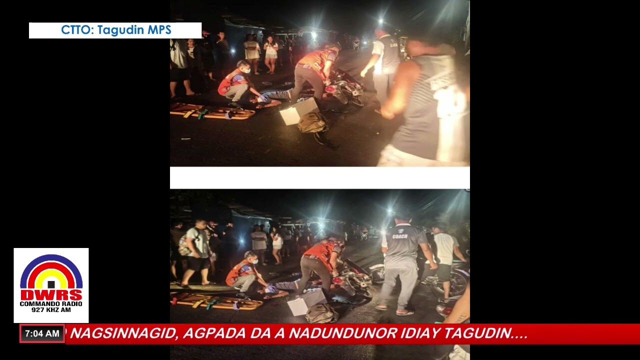 DUA A MOTORSIKLO NAGSINNAGID, AGPADA DA A NADUNDUNOR IDIAY TAGUDIN