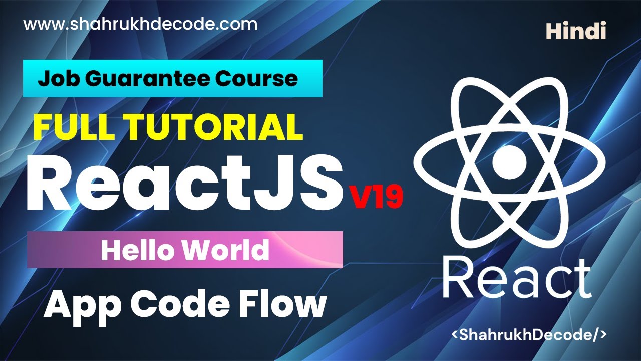 React 19 Tutorial in Hindi #4 – Hello World | React App Code Flow