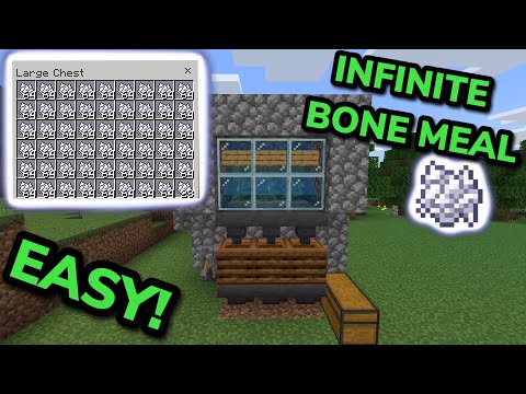 INSANE Automatic Bone Meal Farm in MCPE/Xbox/PS4!
