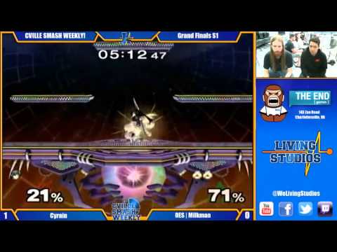 Cville Smash - Cyrain (Marth) Vs OES | Milkman (Sheik) - Grand Finals - Melee