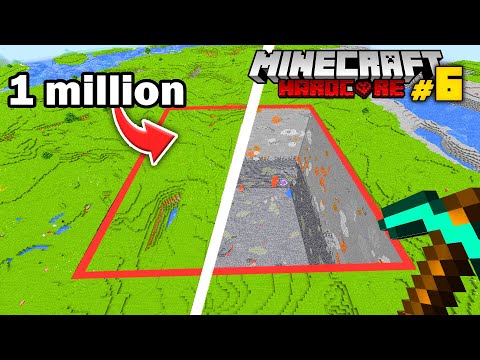 Insane Challenge - Digging 1,000,000 Blocks in Minecraft!