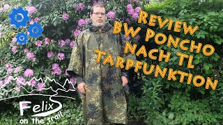 BW Poncho Tarp nach TL flecktarn - der "Gore-tex" Poncho - sehr rubust
