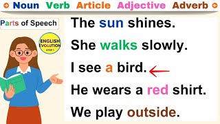 Improve English Practice : Parts of Speech in English.