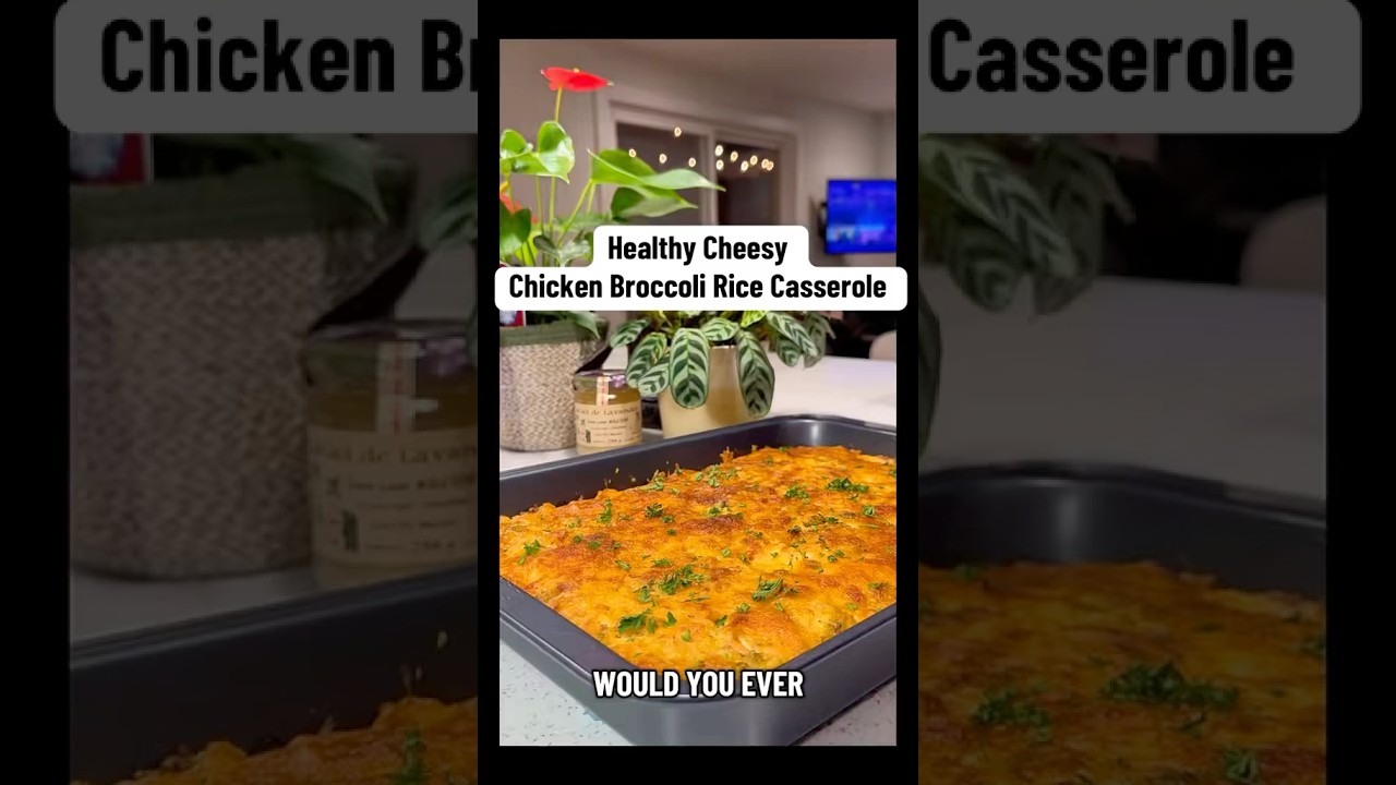 Healthy CHEESY Chicken Broccoli Rice Casserole (High Protein & Easy Meal Prep)