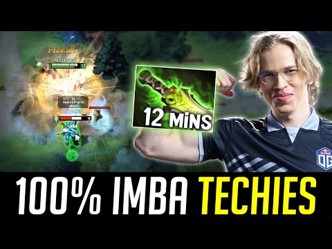 Topson 100% IMBA Build TECHIES - 12 Minutes E-BLADE! DOTA 2
