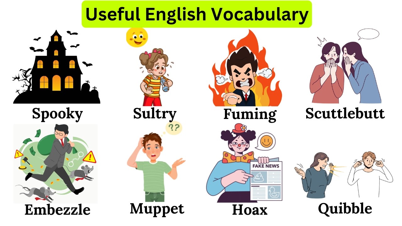 English Words with Meanings and Example Sentences | Spoken English Practice - YouTube video featuring the word sultry