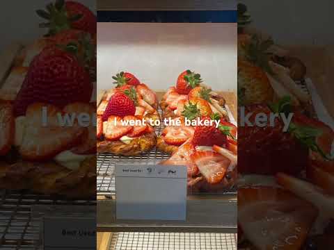 I went to the bakery today