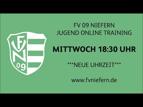 Jugend Fußball Online Training des FV 09 Niefern am 03.02.2021