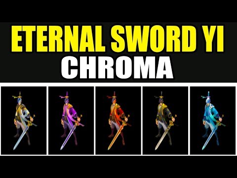 Eternal Sword Master Yi Chroma Skin Spotlights