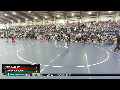 127 Lbs Round 1 - Makynna Loepp, CA Vs Nevaeh Grunhuvd, MT Cef9