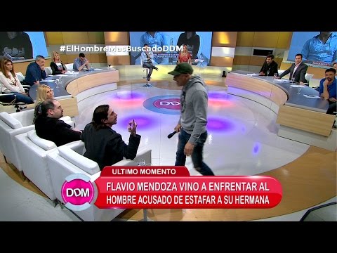 Flavio Mendoza confronted the man accused of defrauding his sister!