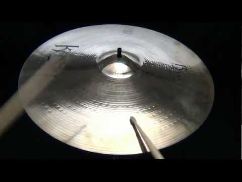 Kasza R Series, 18" Medium Thin Crash Cymbal Sound Sample Video, 1280 Grams, The Drum Experts