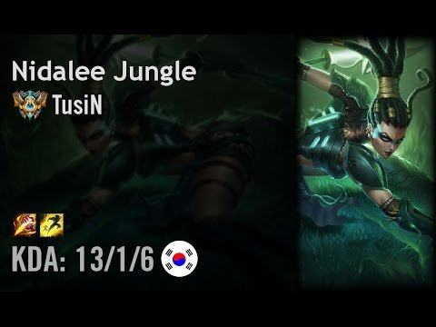 Nidalee Jungle vs Rengar - TusiN - KR Challenger Path 6.3