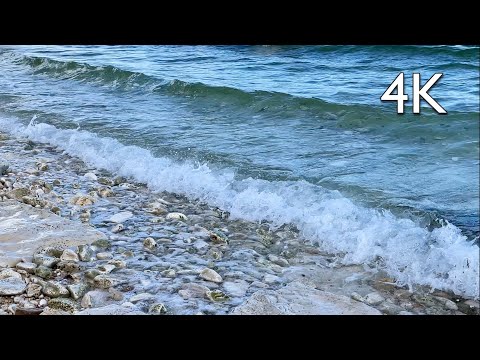 Sea Waves Pebble Beach 15 min 🌊 Sounds of Nature for meditation, relaxation and sleep