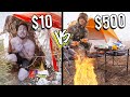10 VS 500 MOUNTAIN CAMPSITES Budget Challenge