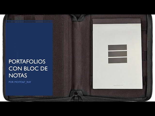 Vídeo relacionado con ProCase Portafolio Grande con Cremallera, Portacuaderno Profesional Organiza Documento/Tarjetas/Plumas, Bolsillo de Tableta y Móvil Carpeta de Cuaderno de Notas - Negro