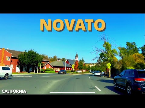 NOVATO, CALIFORNIA - Driving Downtown