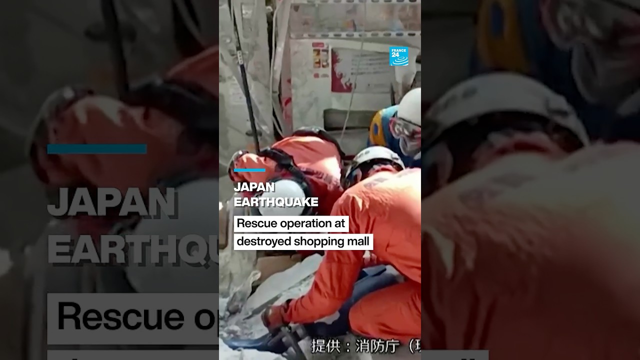 Rescue operation at Japan shopping mall destroyed in quake • FRANCE 24 English