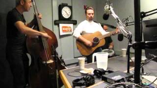 JD McPherson in studio singing the song BOSSY