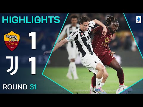 ROMA-JUVENTUS 1-1 | HIGHLIGHTS | Battle For European Qualification Ends All Square | Serie A 2024/25
