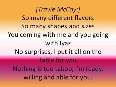 Iyaz - Pretty Girls ft. Travie McCoy Lyric Video