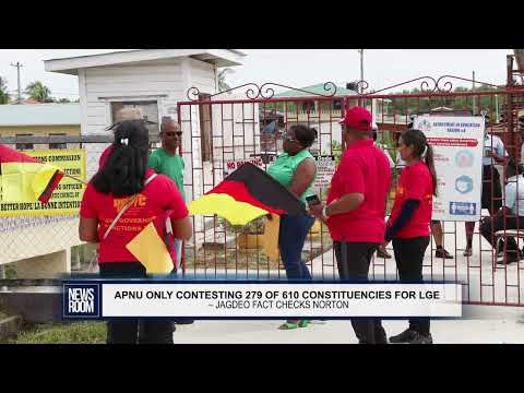 GUYANA NEWS ROOOM - APNU ONLY CONTESTING 279 OF 610 CONSTITUENCIES FOR LGE