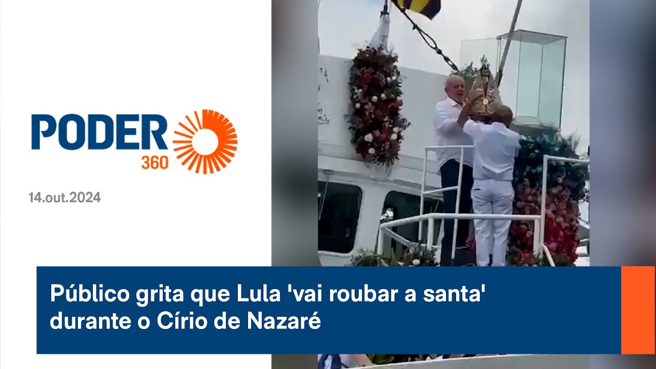 Público grita que Lula 'vai roubar a santa' durante o Círio de Nazaré