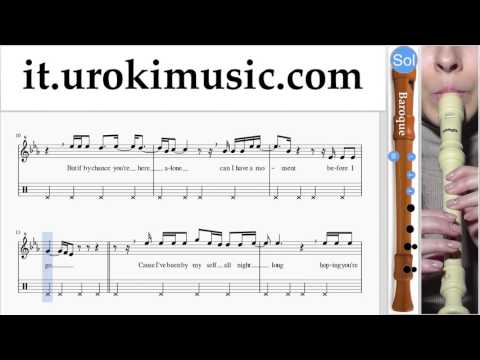 Corso di Flauto Dolce B. Adele - When We Were Young Tablature Tab Parte#2 um-i276